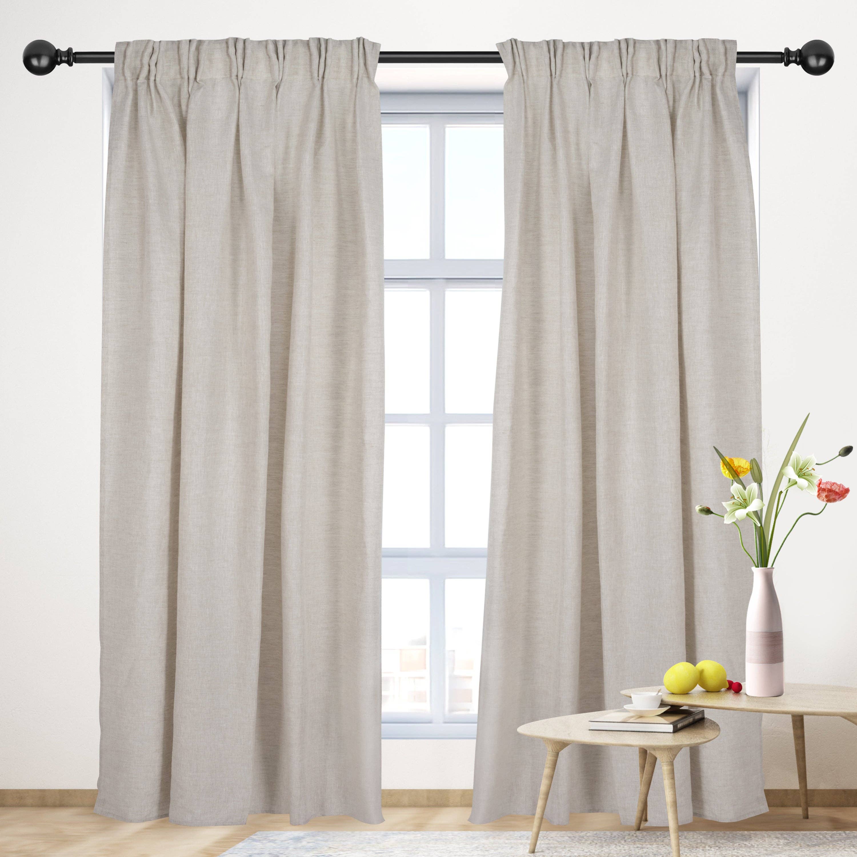 Basic Curtain: White / Cotton Lining / 5096