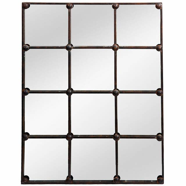 Cast Iron Rectangle Mirror