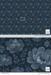 Floriola (Blue) Wallpaper