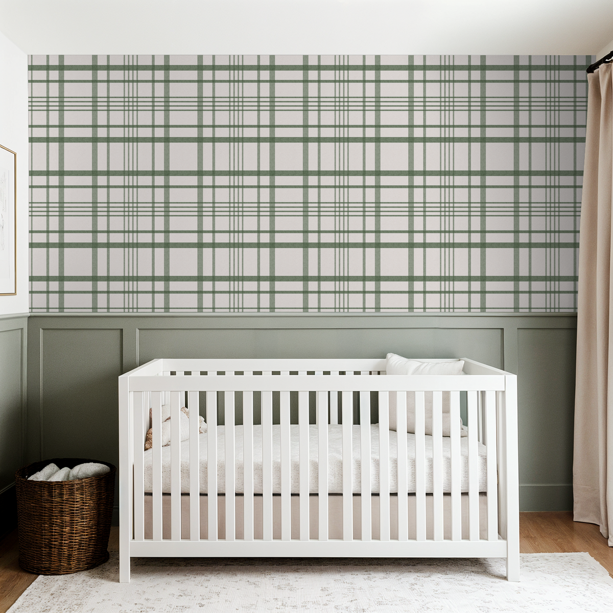 Ashford Plaid (Green) Wallpaper