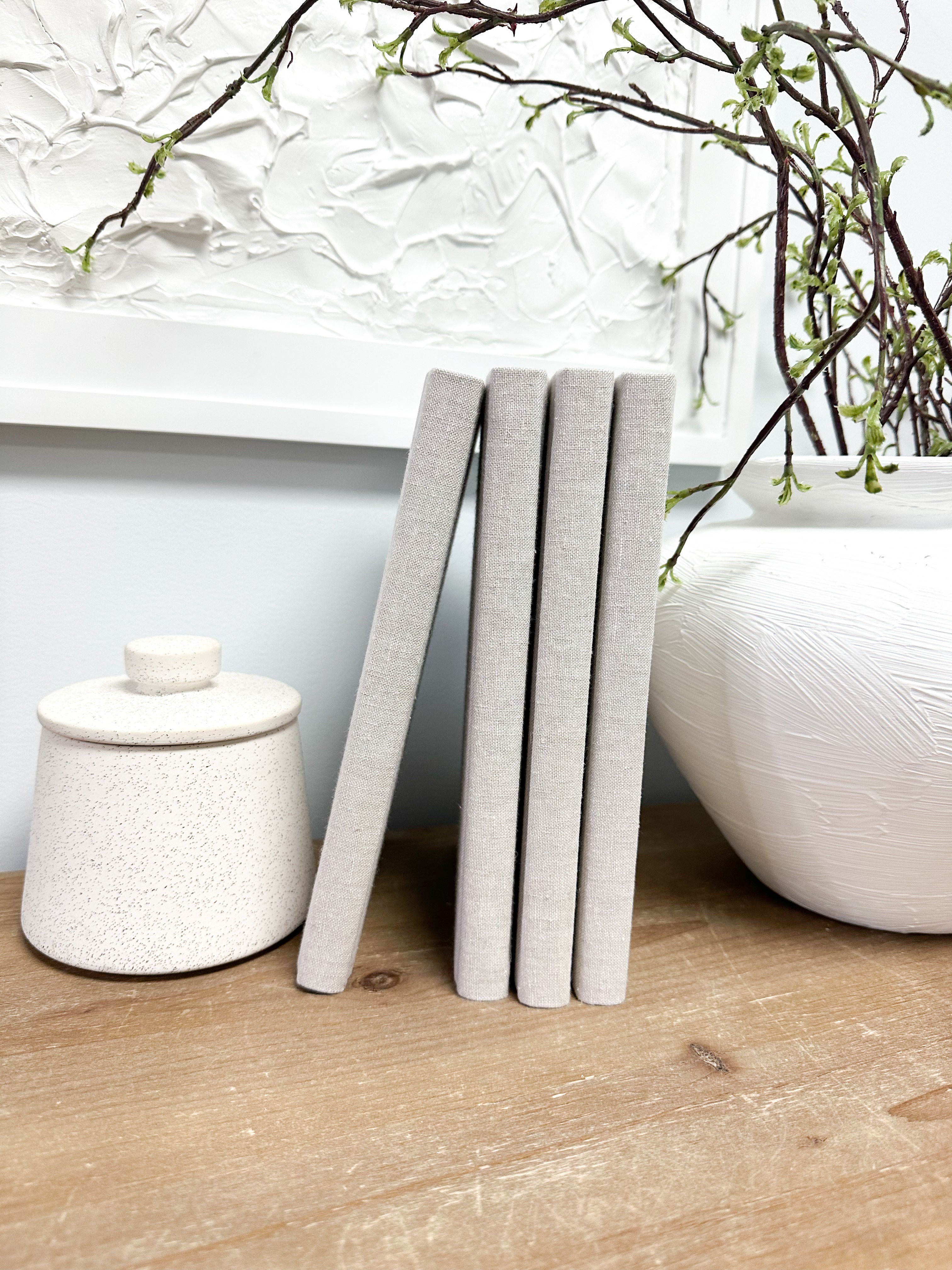 Skinny Fabric Covered Books