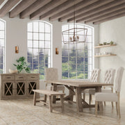 Newberry Rectangular Dining Table, Weathered Natural