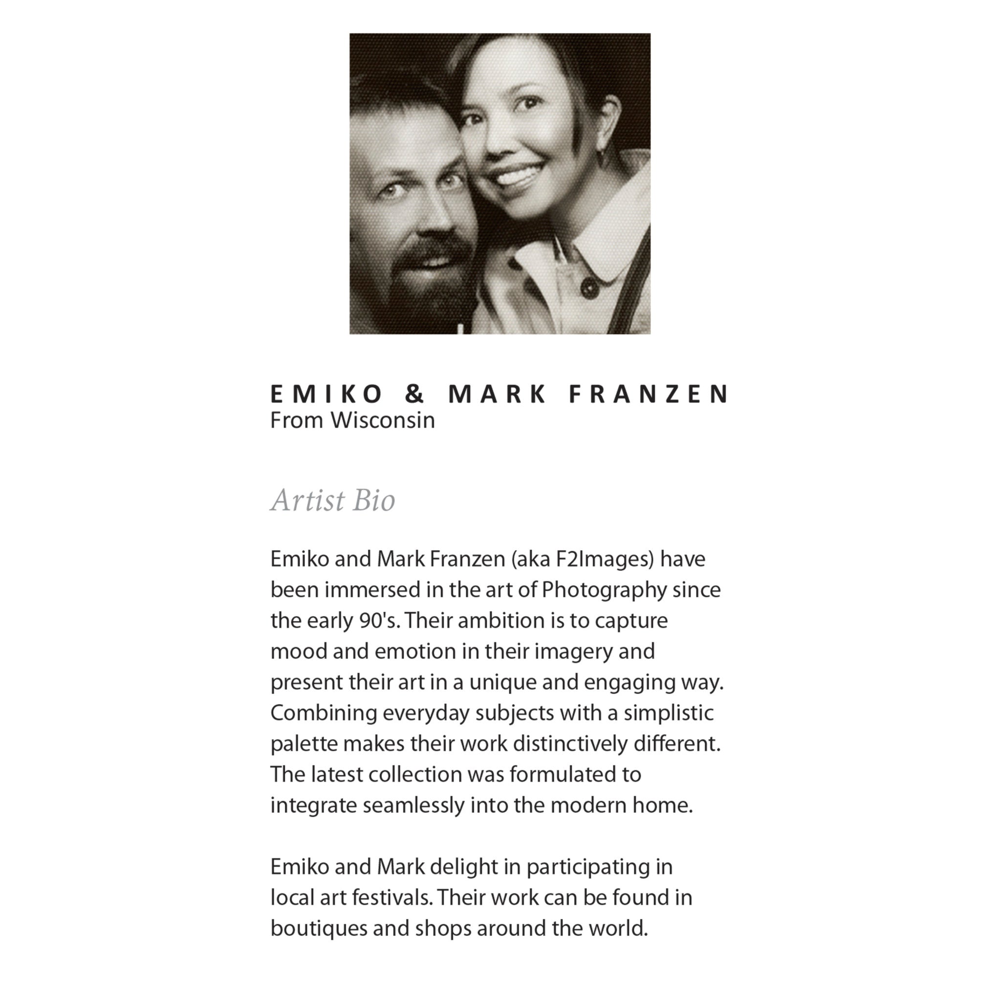 Sylvie Black and White Snow Day Framed Canvas by Emiko and Mark Franzen of F2Images