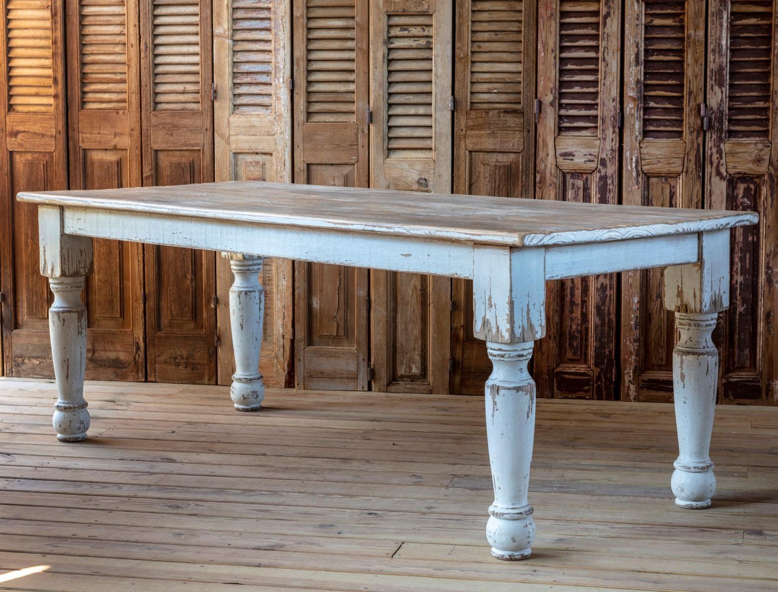 Painted Harvest Table