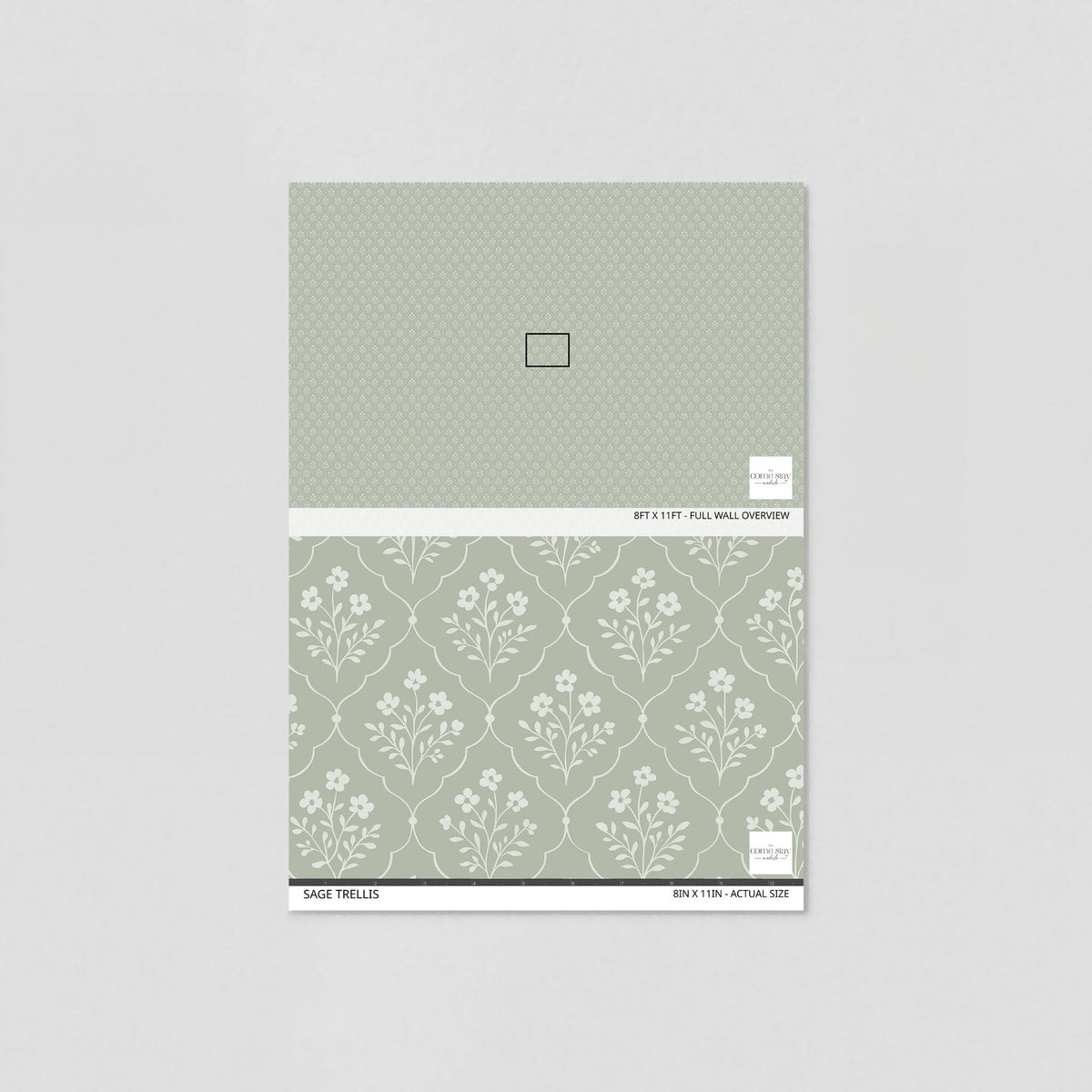 Sage Trellis Wallpaper