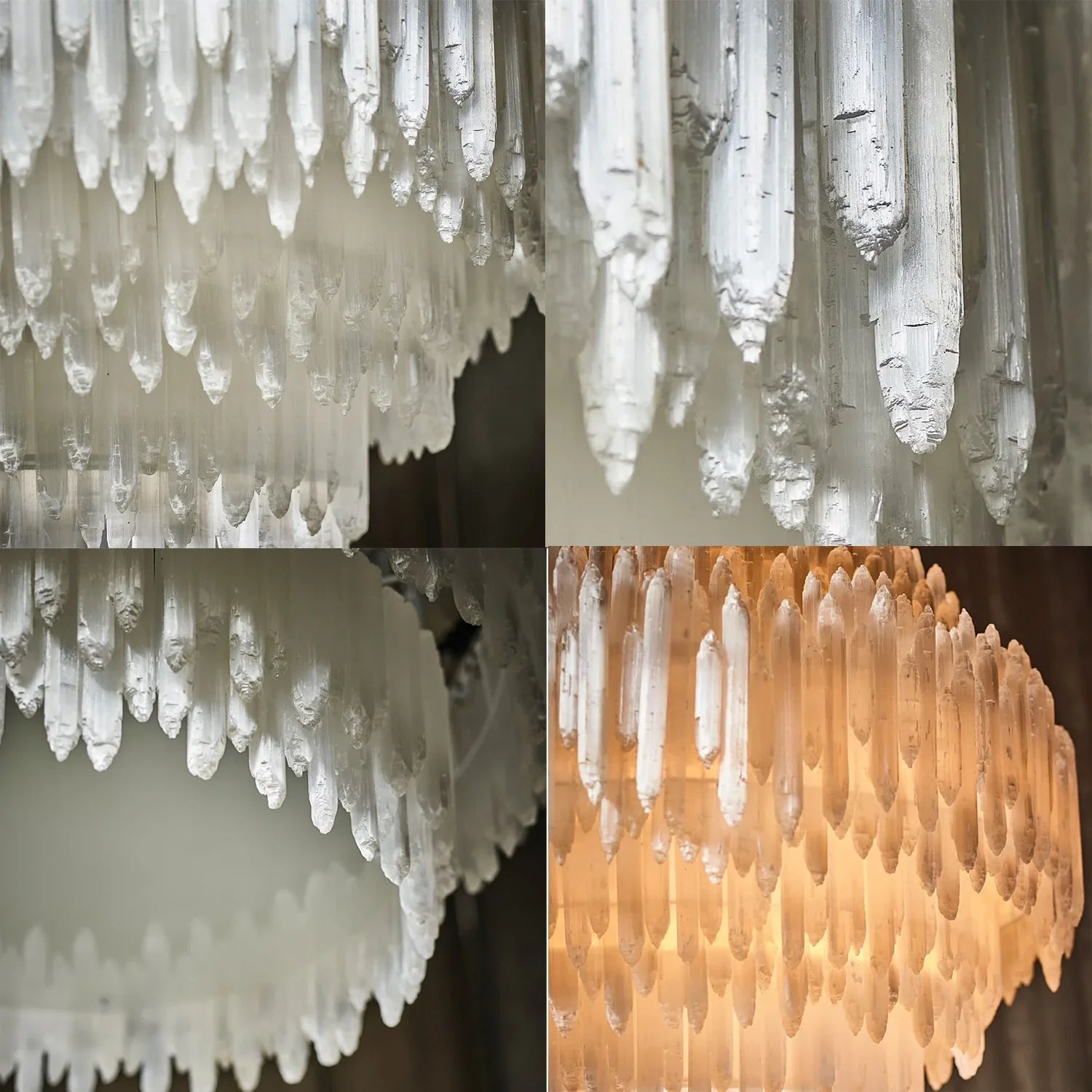 Selenite Layer Pendant Light