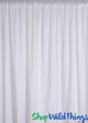Sheer Draping Panel White 10' Tall x 10' Wide w/ Top & Bottom Rod Pockets
