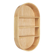 Hutton Wood Capsule Wall Shelf