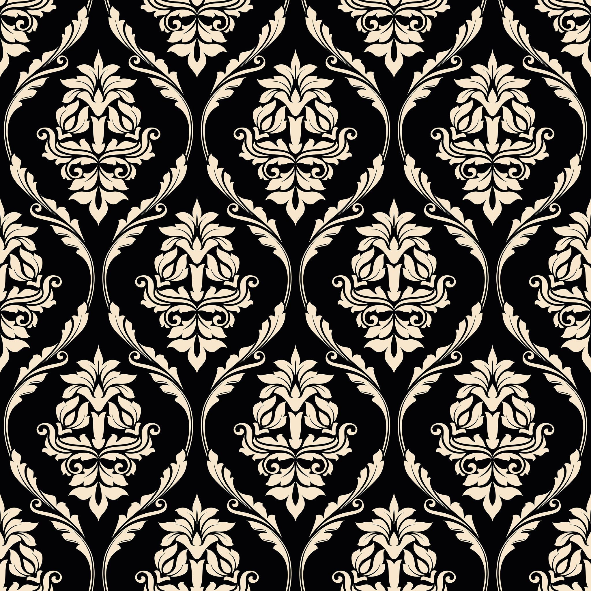 Farmhouse Revival (Black) Wallpaper