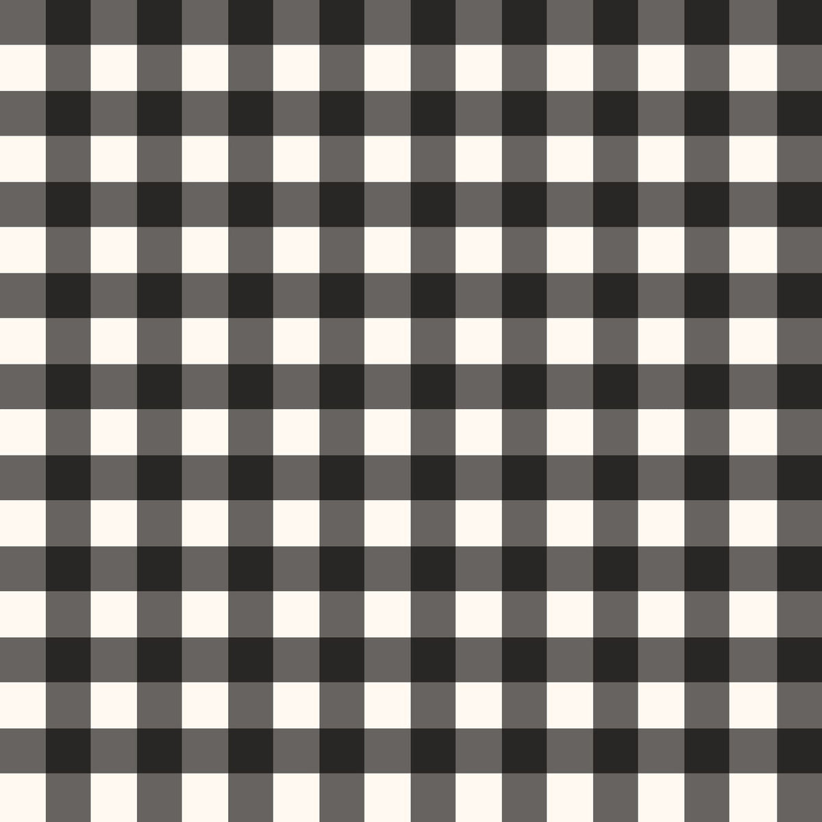 Willowside Gingham (Black) Wallpaper