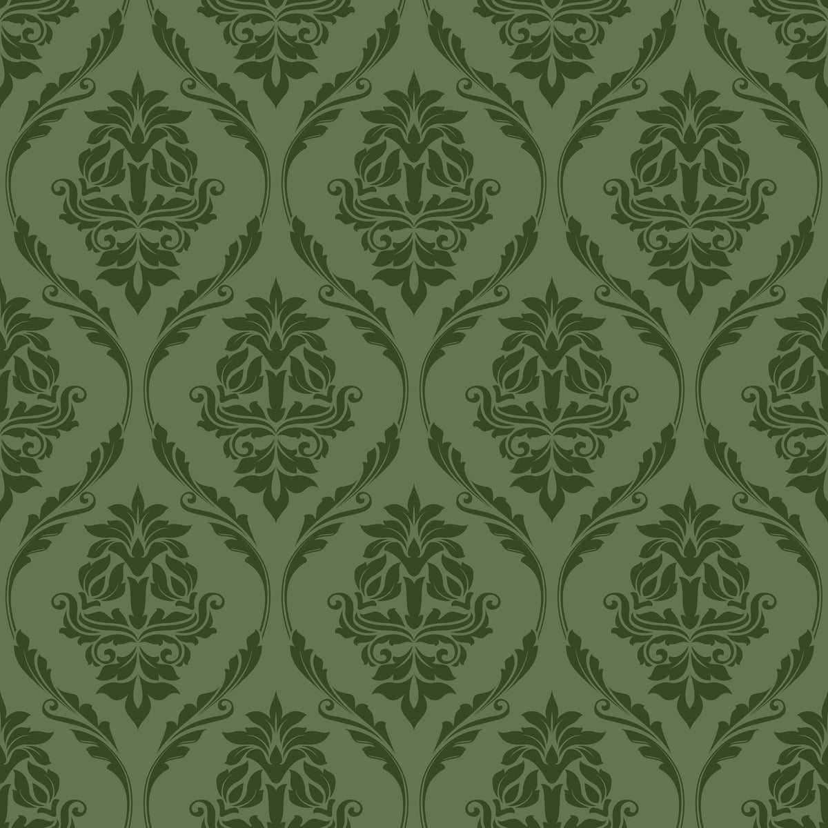 Farmhouse Revival (Green) Wallpaper