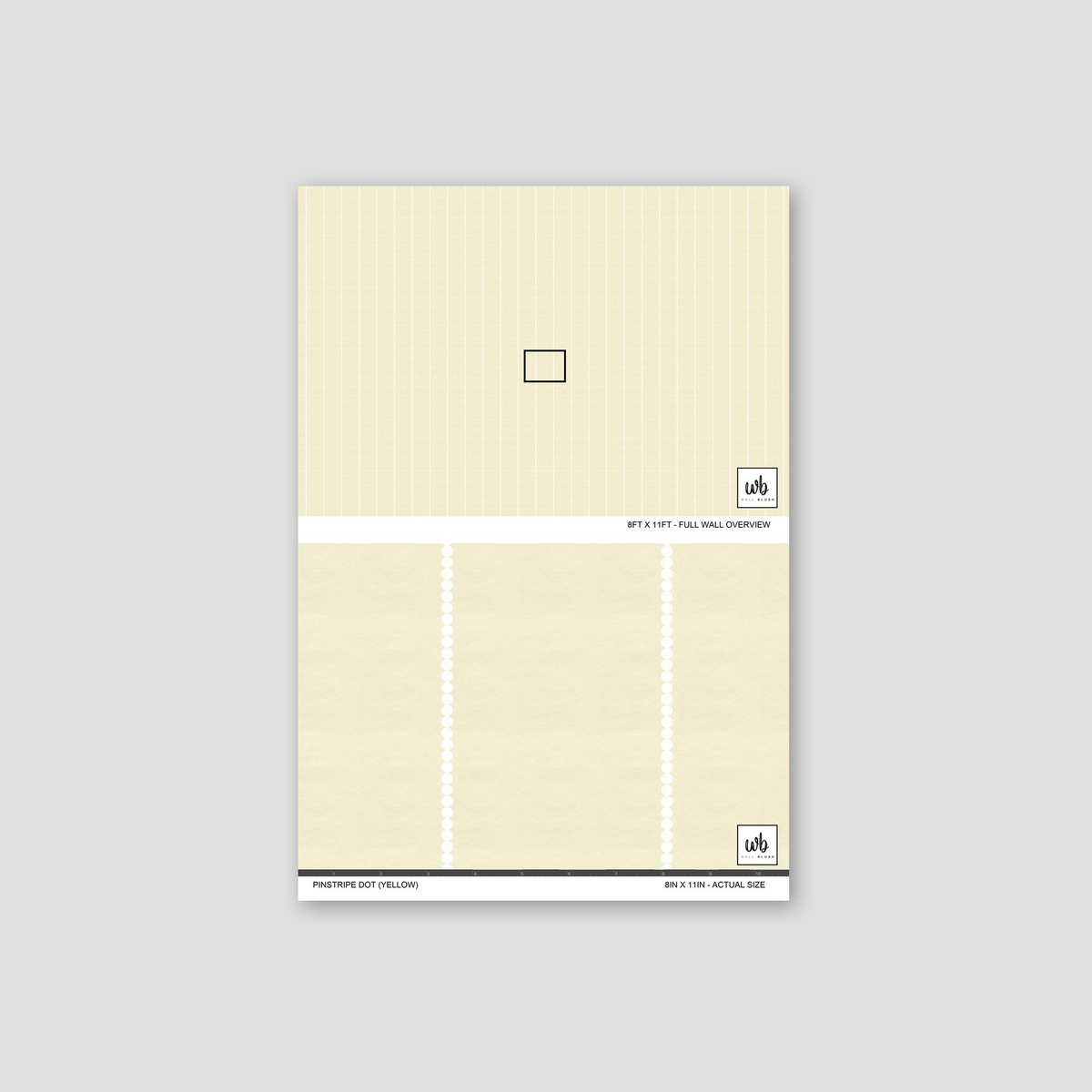 Pinstripe Dot (Yellow) Wallpaper