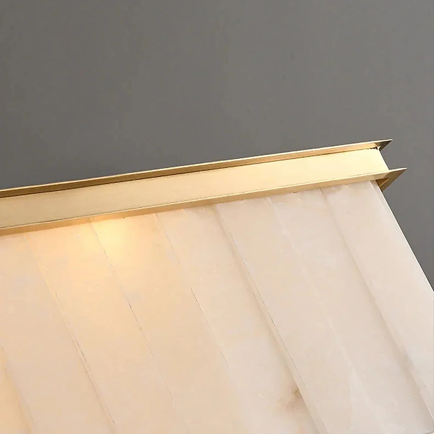 Tiered Natural Alabaster Chandelier