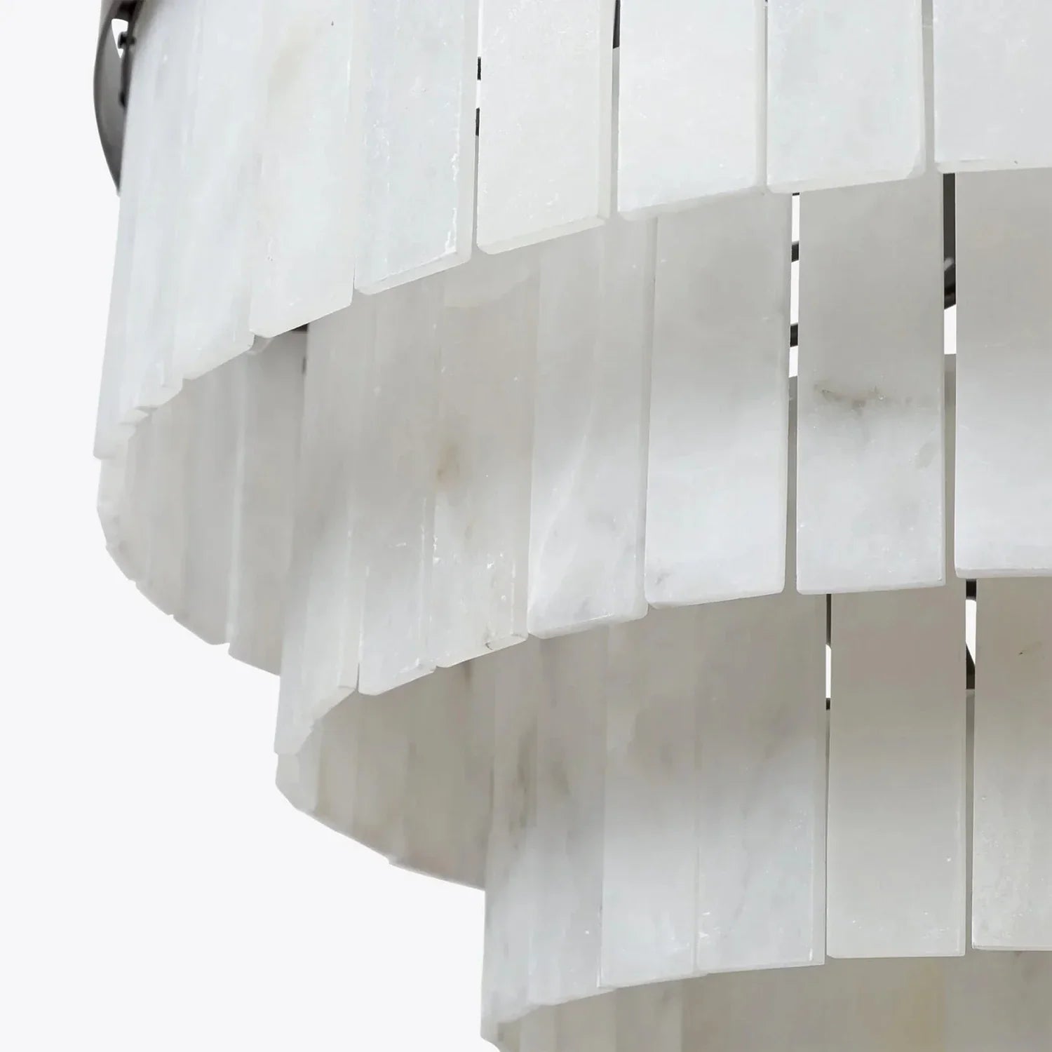 Tiered Natural Alabaster Chandelier