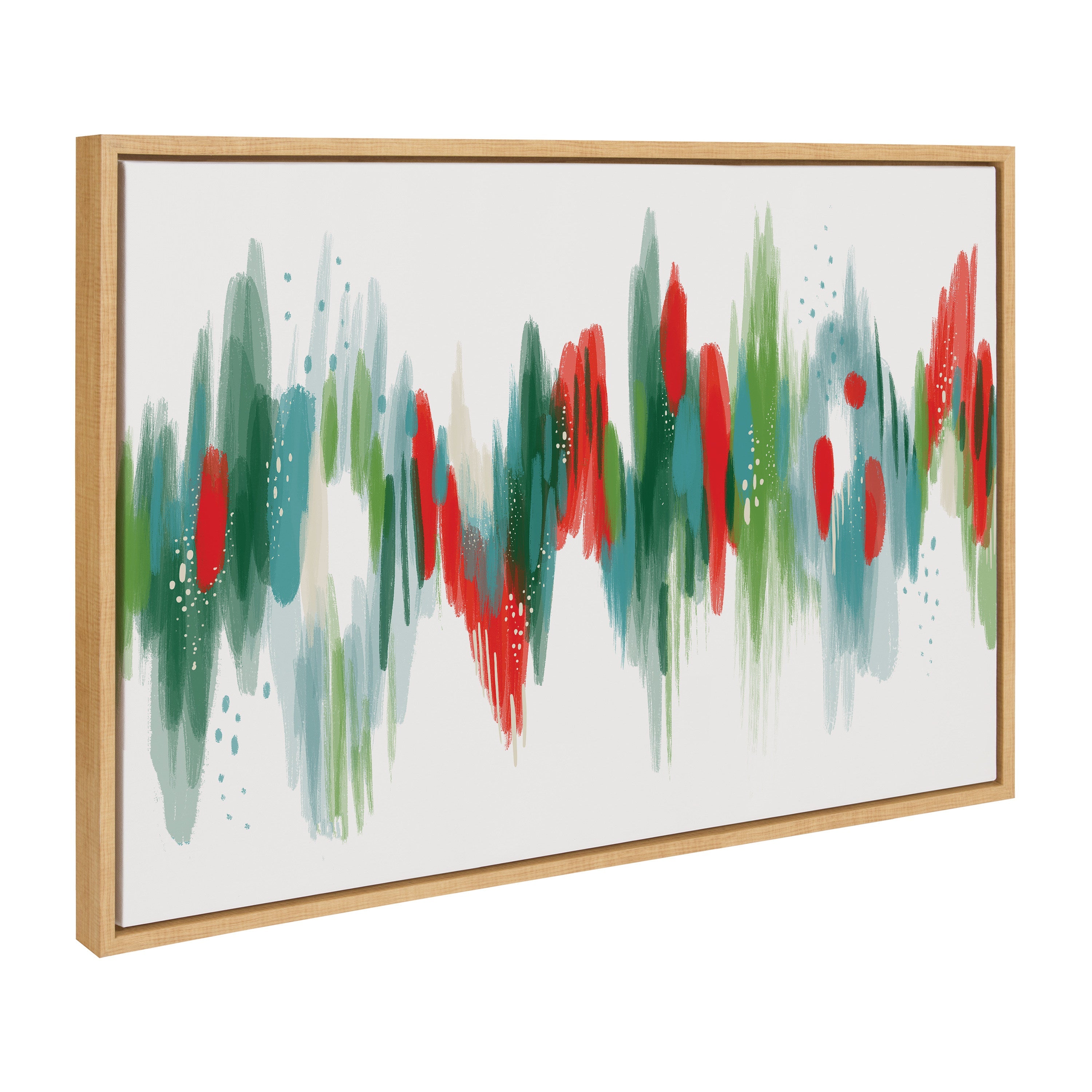 Sylvie EV Christmas Brush 1 Framed Canvas by Jessi Raulet of Ettavee