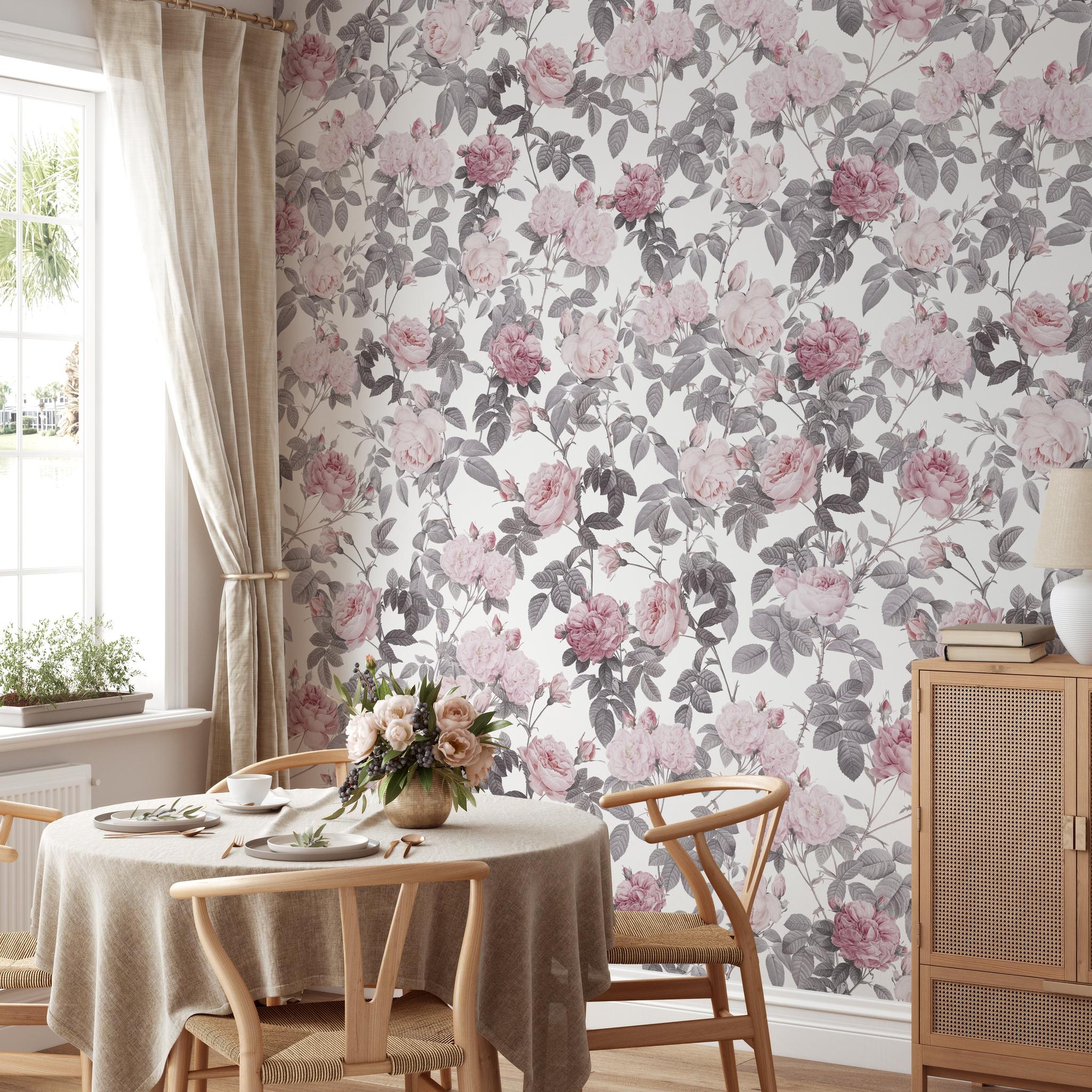 Secret Garden (White) Wallpaper