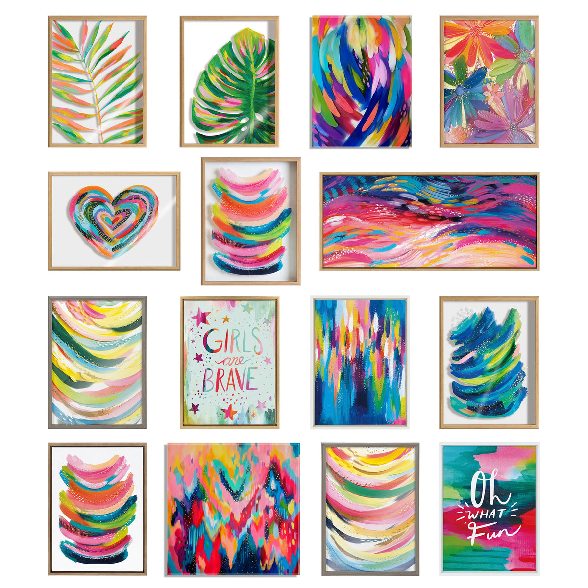 Sylvie EV Christmas Brush 1 Framed Canvas by Jessi Raulet of Ettavee