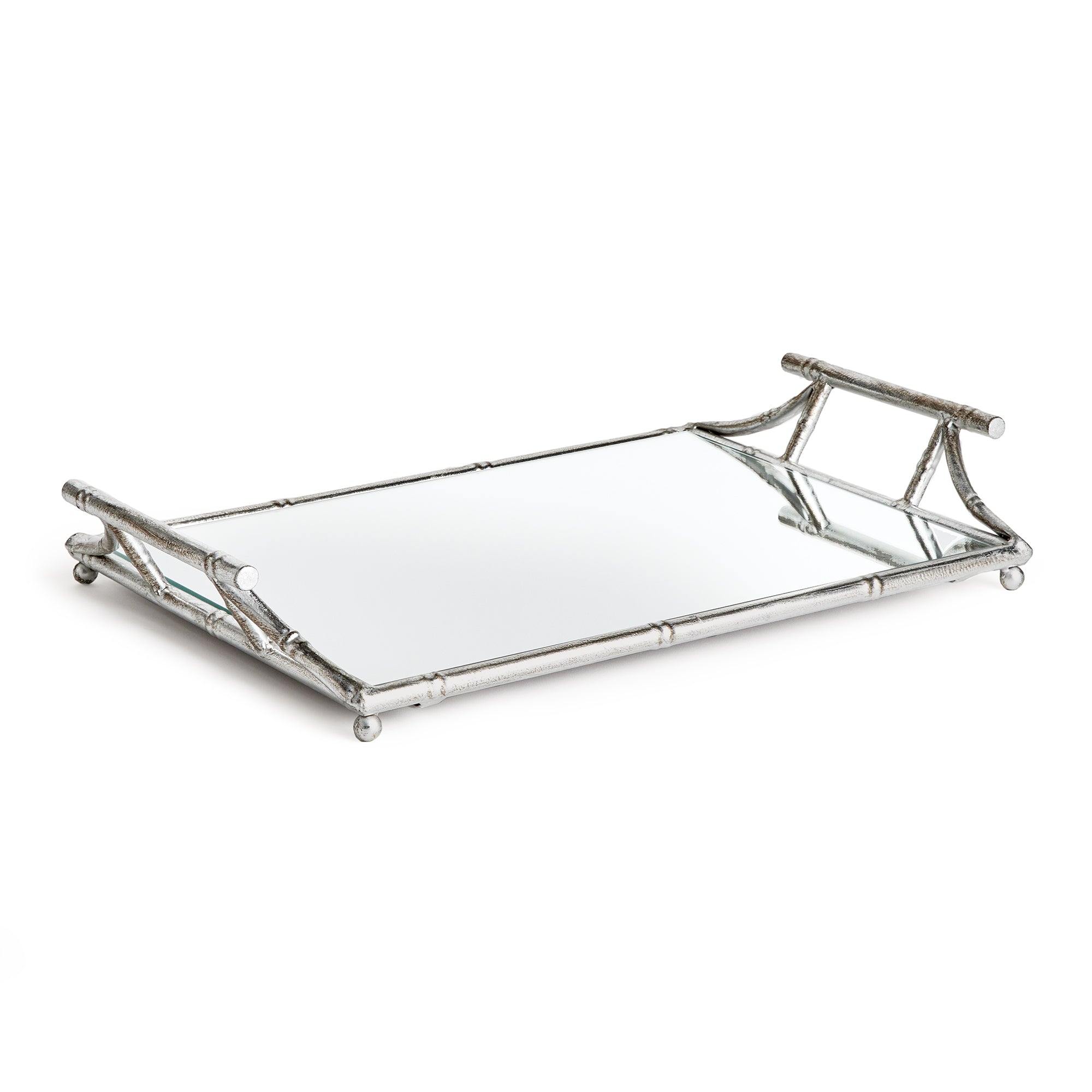 Daphne Mirrored Tray With Handles